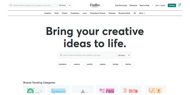 Creative Market Review: Pricing, Features, Pros And Cons